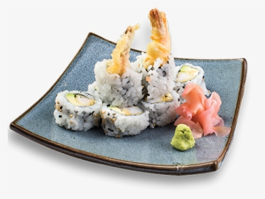 High Angle Picture Of Our Shrimp Tempura Roll On A - Shrimp Tempura Roll Png, Transparent Png, Free Download