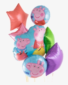 Peppa Pig & George Foil Balloon Bouquet - Inflatable, HD Png Download, Free Download