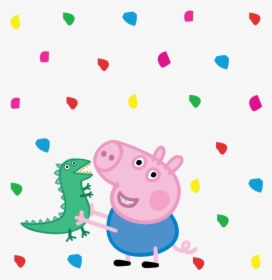 Hermanito De Peppa Pig , Png Download - George Pig With Dinosaur, Transparent Png, Free Download