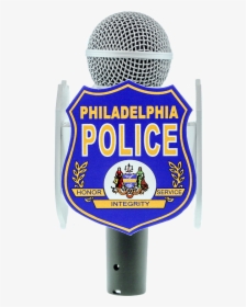Philadephia Police Custom Mic Flag - Logo Philadelphia Police Badge, HD Png Download, Free Download