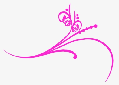 Pink Flourish Clipart - Guardas De Flores En Png, Transparent Png, Free Download