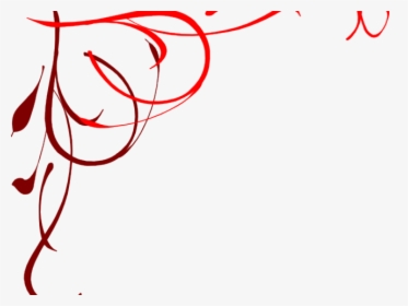 Simple Flourish Cliparts - Free Red And Black Borders, HD Png Download, Free Download
