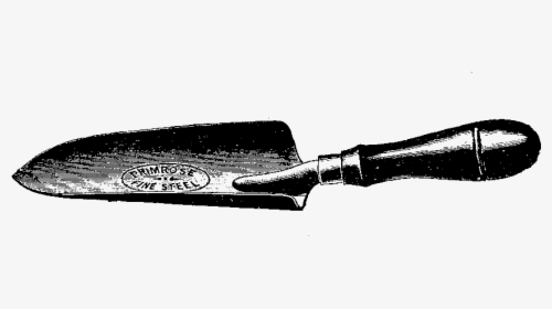 Trowel Vector Black And White - Hunting Knife, HD Png Download, Free Download