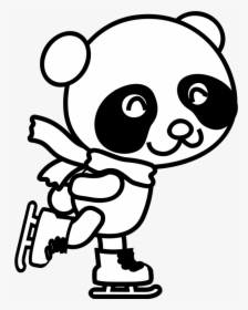 Emotion,art,monochrome Photography - Christmas Panda Coloring Pages, HD Png Download, Free Download