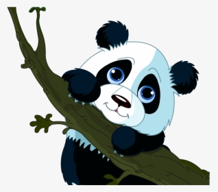 Baby Panda Bears Cartoon - Transparent Background Panda Clipart, HD Png Download, Free Download