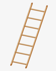 Free Clipart Of A Step Ladder - Cartoon Ladder Transparent Background, HD Png Download, Free Download