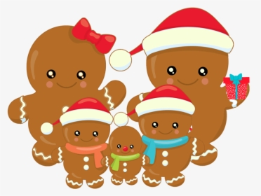 Clipart Girl Gingerbread - Clipart Gingerbread Family Cartoon, HD Png Download, Free Download