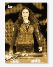 2018 Topps Wwe Tamina Base Poster Gold Ed - Album Cover, HD Png Download, Free Download