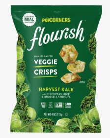 Flourish Harvest Kale - Popcorners Flourish Veggie Crisps, HD Png Download, Free Download
