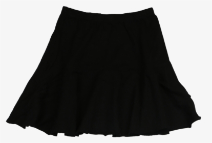 Black Jersey Cotton Holey Slub Ruffle Skirt - Miniskirt, HD Png Download, Free Download