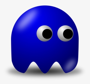 Banner Royalty Free Library Arcade Clipart Pacman Game - Pac Man Dark Blue Ghost, HD Png Download, Free Download