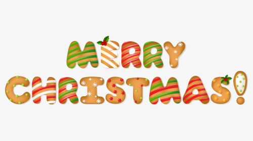 Merry Christmas Gingerbread Style Png Clip Art Image - Merry Christmas Cookies Clip Art, Transparent Png, Free Download