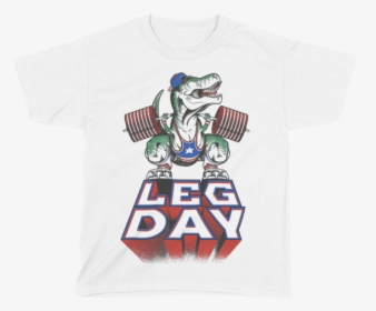 Leg Day T-rex - Barbell, HD Png Download, Free Download