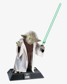 Collectors Edition Life Size Yoda Statue - Yoda Lifesize, HD Png Download, Free Download