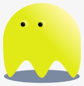 Yellow, Ghost, Pacman, Horror, Fantasy, Monster - Pink, HD Png Download, Free Download
