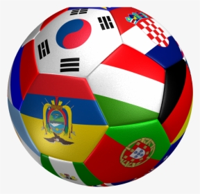 Soccer Ball Flag 3d Model Game Ready - World Cup Ball Png, Transparent Png, Free Download