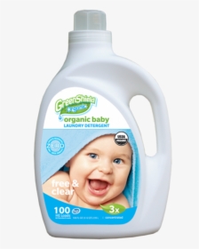 Greenshield Organic Baby Laundry Detergent Baby Powder - Plastic Bottle, HD Png Download, Free Download
