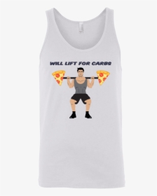 T Shirts White / X Small Will Lift For Carbs Tank Top"  - Active Tank, HD Png Download, Free Download