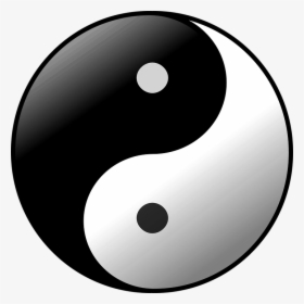 Yin Yang - White And Black Ball, HD Png Download, Free Download