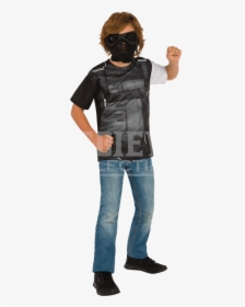 Kids Winter Soldier Costume Top And Mask Set - Captain America: The Winter Soldier, HD Png Download, Free Download