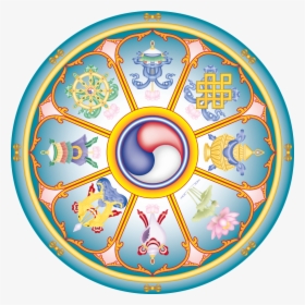 The 8 Auspicious Symbols Of Buddhism - Eight Auspicious Signs, HD Png Download, Free Download