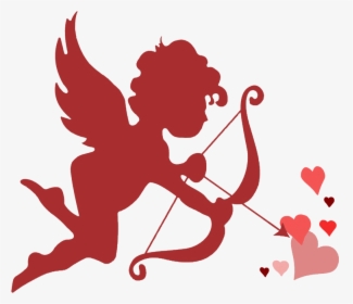Cupid Bow Arrow Hearts - Cupid Heart With Arrow Png, Transparent Png, Free Download