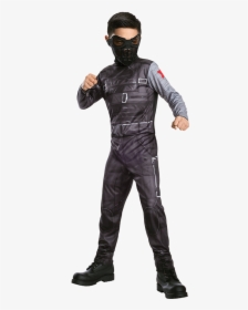 Kids Winter Soldier Jumpsuit Costume - Costume Di Black Panther, HD Png Download, Free Download