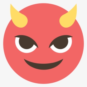 Transparent Demon Emoji Png - Red Transparent Devil Emoji, Png Download, Free Download