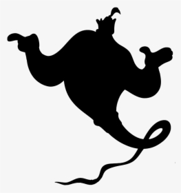 Genie Aladdin Princess Jasmine Film The Walt Disney - Genie Aladdin Silhouette, HD Png Download, Free Download