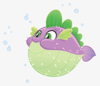 Mlp Puffer Fish Spike, HD Png Download, Free Download