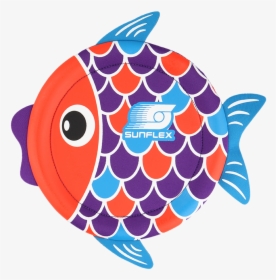 Sunflex Multicolor Neoprene Flying Fish Clipart , Png - Sunflex Flying Fish Disc, Transparent Png, Free Download