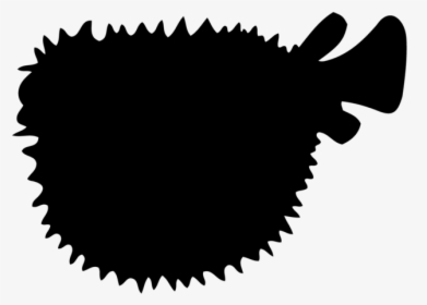 Pufferfish - Silhouette Of Puffer Fish, HD Png Download, Free Download