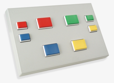 Rb-844 Response Pad With Colored Caps - Cedrus Response Pad, HD Png Download, Free Download
