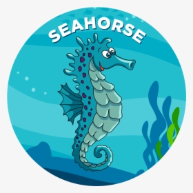 Seahorse - Mako Shark Cartoon, HD Png Download, Free Download