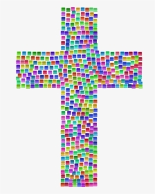 Prismatic Tiles Cross Clip Arts - Church Transparent Background Png, Png Download, Free Download