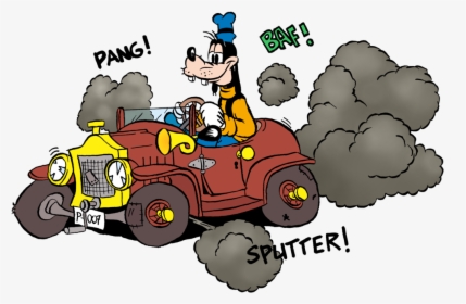 Transparent Careful Clipart - Goofy In A Car, HD Png Download, Free Download