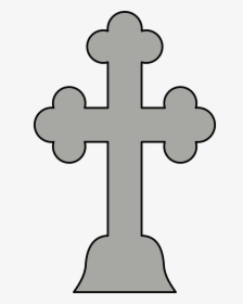 Orthodox Cross Clip Arts - Orthodox Cross In Gray, HD Png Download, Free Download