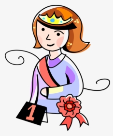 Vector Illustration Of Beauty Pageant Winner Queen, HD Png Download, Free Download