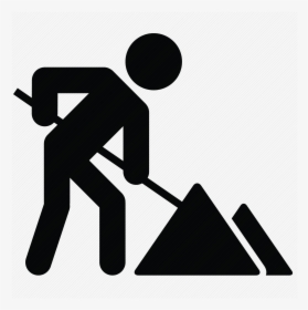 Png Man Digging - Under Construction Stick Figure, Transparent Png, Free Download