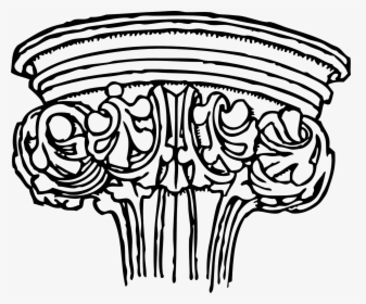 Pillar Gothic Architectural Free Picture - Gothic Art Vector Png, Transparent Png, Free Download