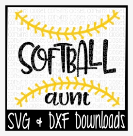 Clip Art Softball Cut File The - Poster, HD Png Download, Free Download