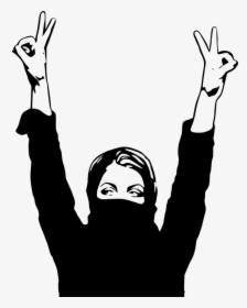 Woman Fanaticism Revolution - Vector Palestina, HD Png Download, Free Download