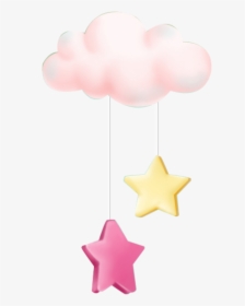 Pink Cloud With Star Png, Transparent Png, Free Download