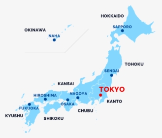 Blue Japan Map, HD Png Download, Free Download