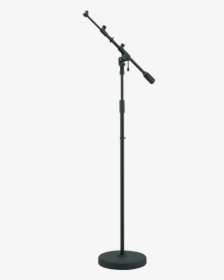 Round Base Telescoping Boom Stand Ms756rbk - Mic Stand With Mic, HD Png Download, Free Download