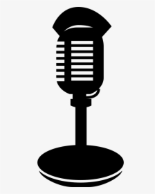 Condenser Microphone With Stand And Lips - Condenser Mic Icon, HD Png Download, Free Download