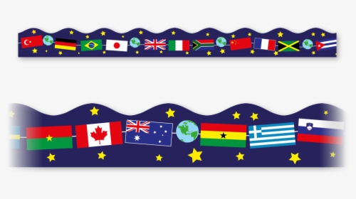Transparent World Flag Png - Flags Of The World Border, Png Download, Free Download
