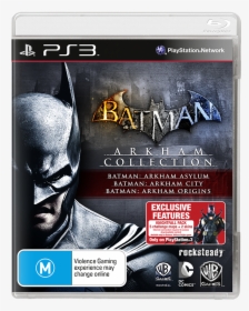 Batman Arkham Collection Packshot2d Ps3 Oflc - Batman Arkham Trilogy Pc, HD Png Download, Free Download