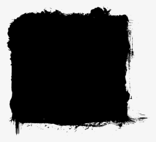 Black,black And Art - White Grunge Square Png, Transparent Png, Free Download