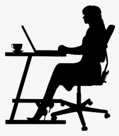 Computer Silhouette Png, Transparent Png, Free Download